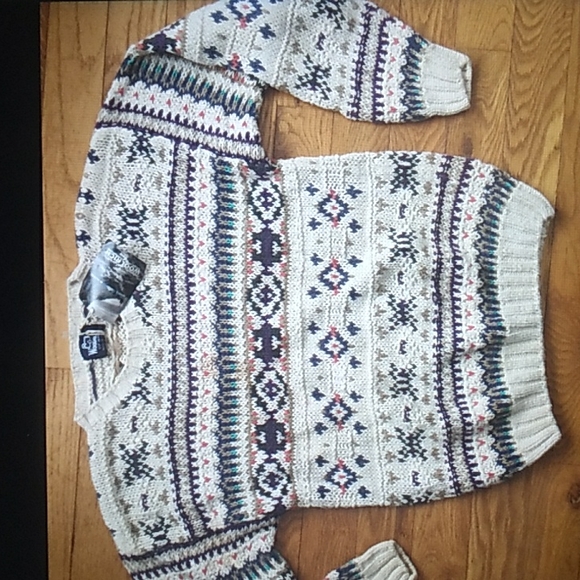 ⚜️ NWOT MEN'S Eddie Bauer Cable Knit Sweater 100% Cotton XL UNISEX - Picture 9 of 14